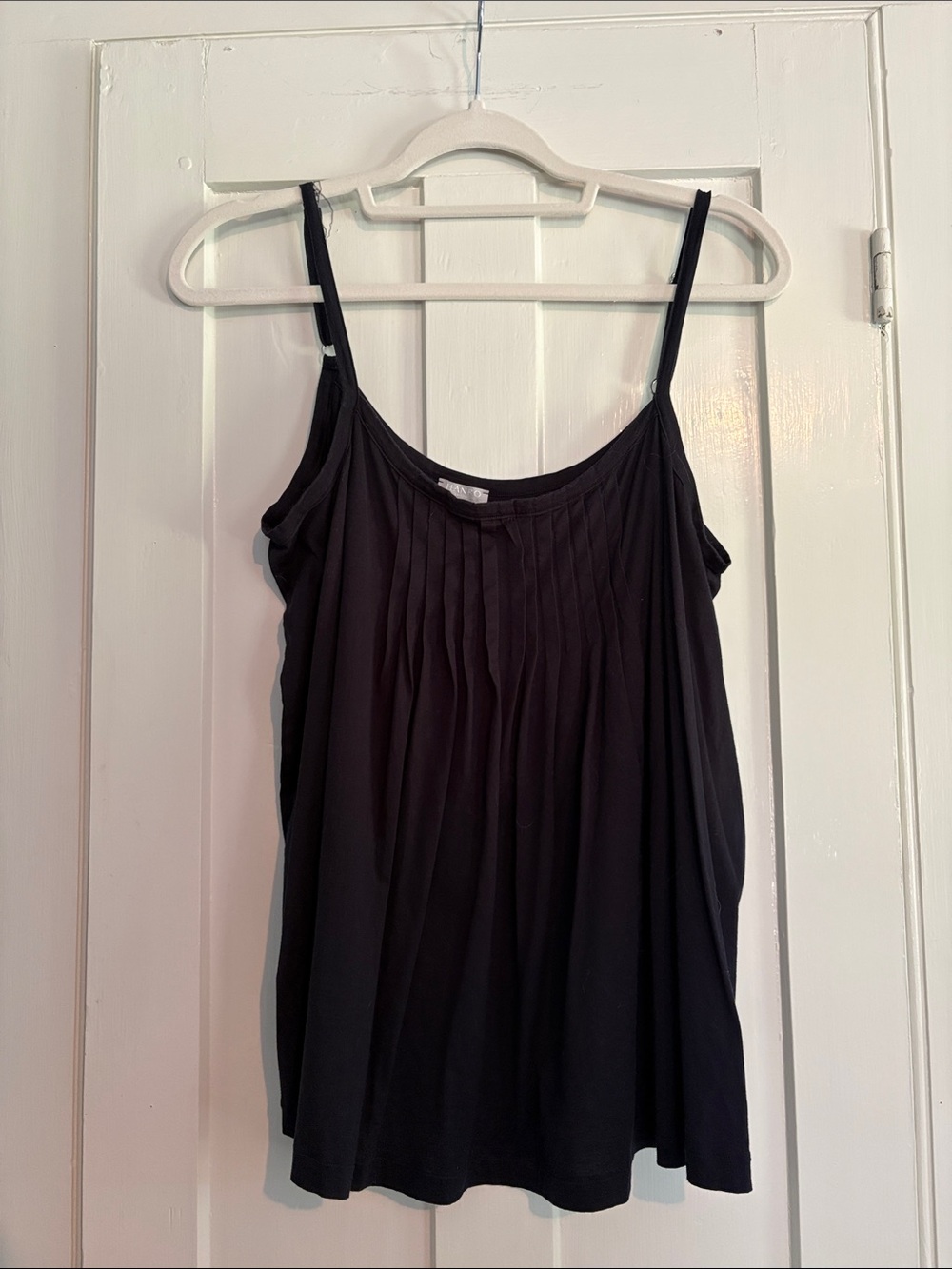 Hanro Women’s Black Pleated Cami Tank Top
